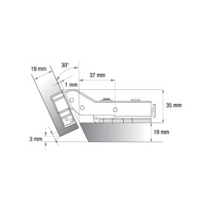 HM21300-BISAGRA-30-grados-CLIP-ON-CIERRE-LENTO-Diagrama