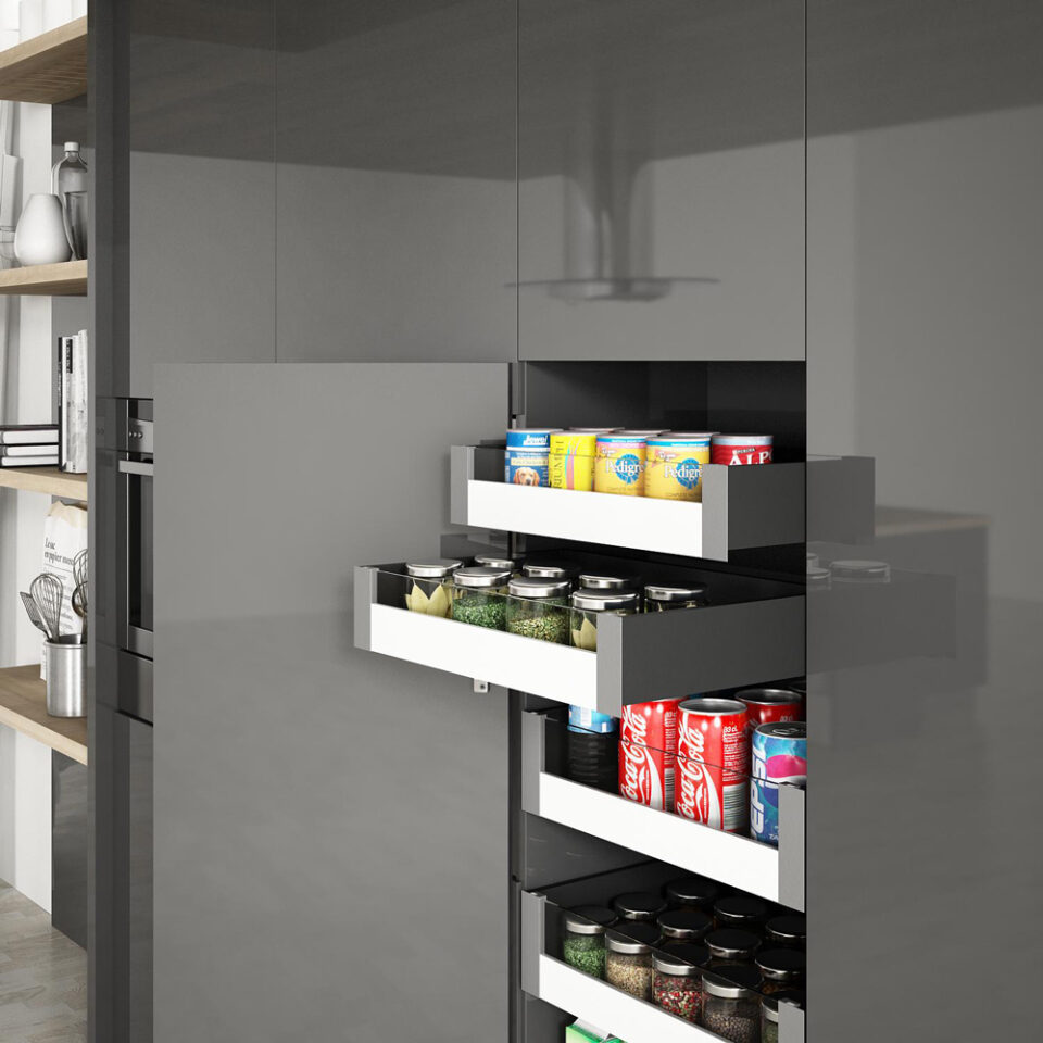 Cajón S-Line - Vidrio - Antracita