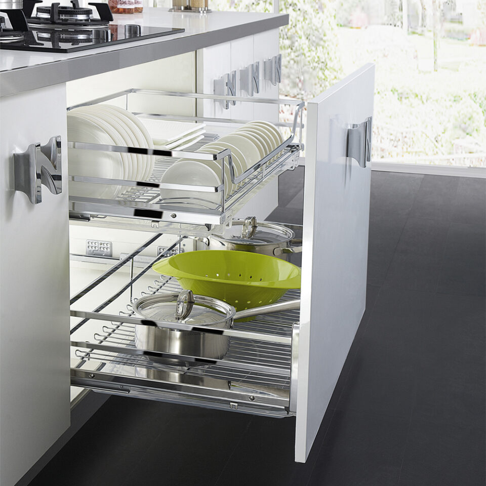 Canasta organizadora 4 lados - Inox