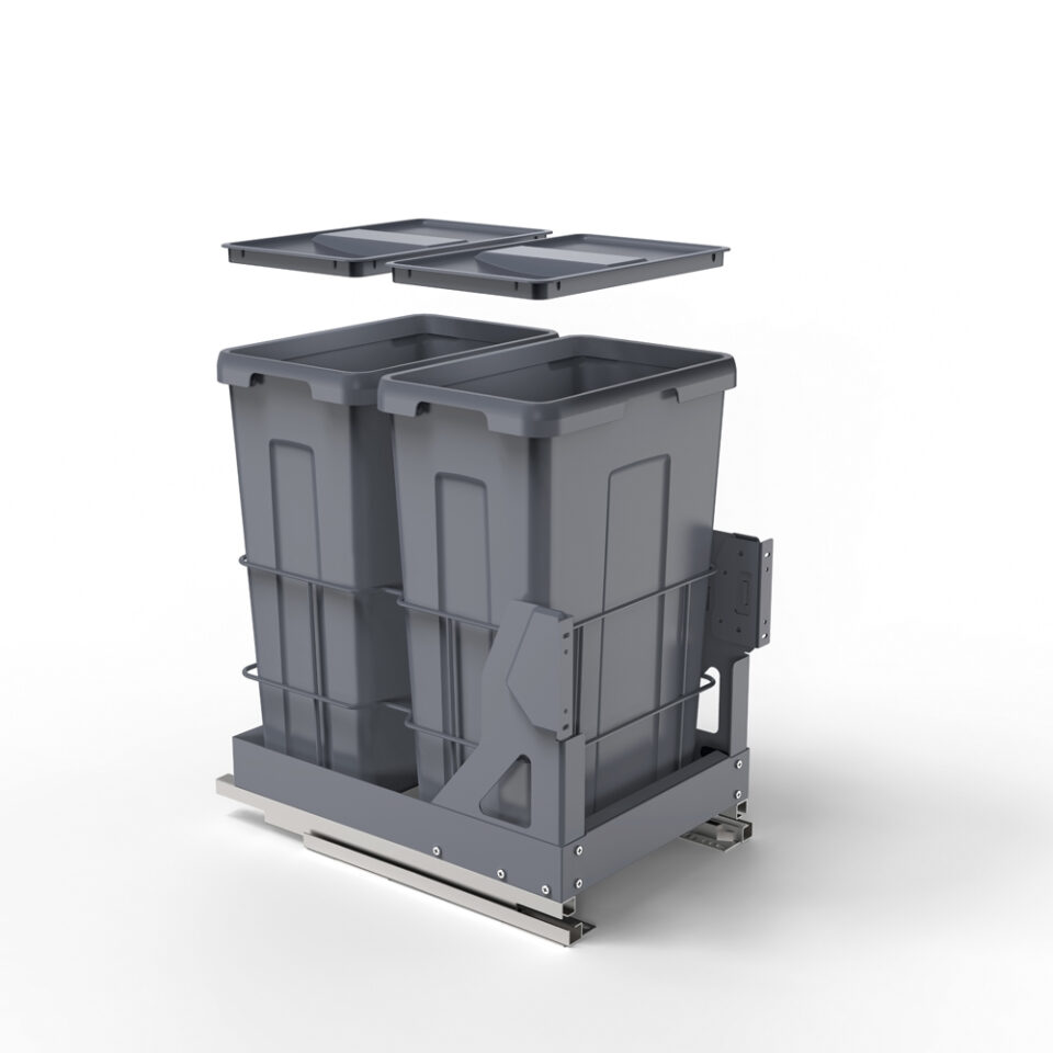 Basurero Extraíble Inther - 2 Cubos