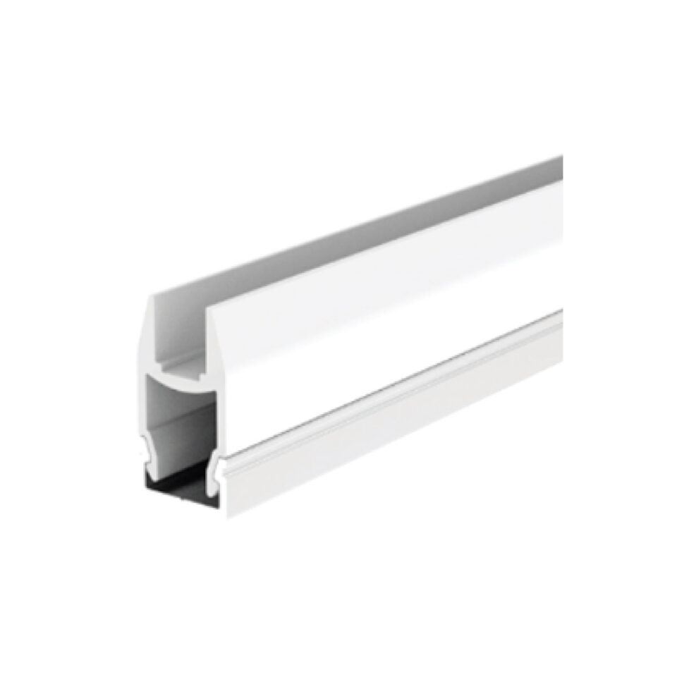 Perfil led estante vidrio