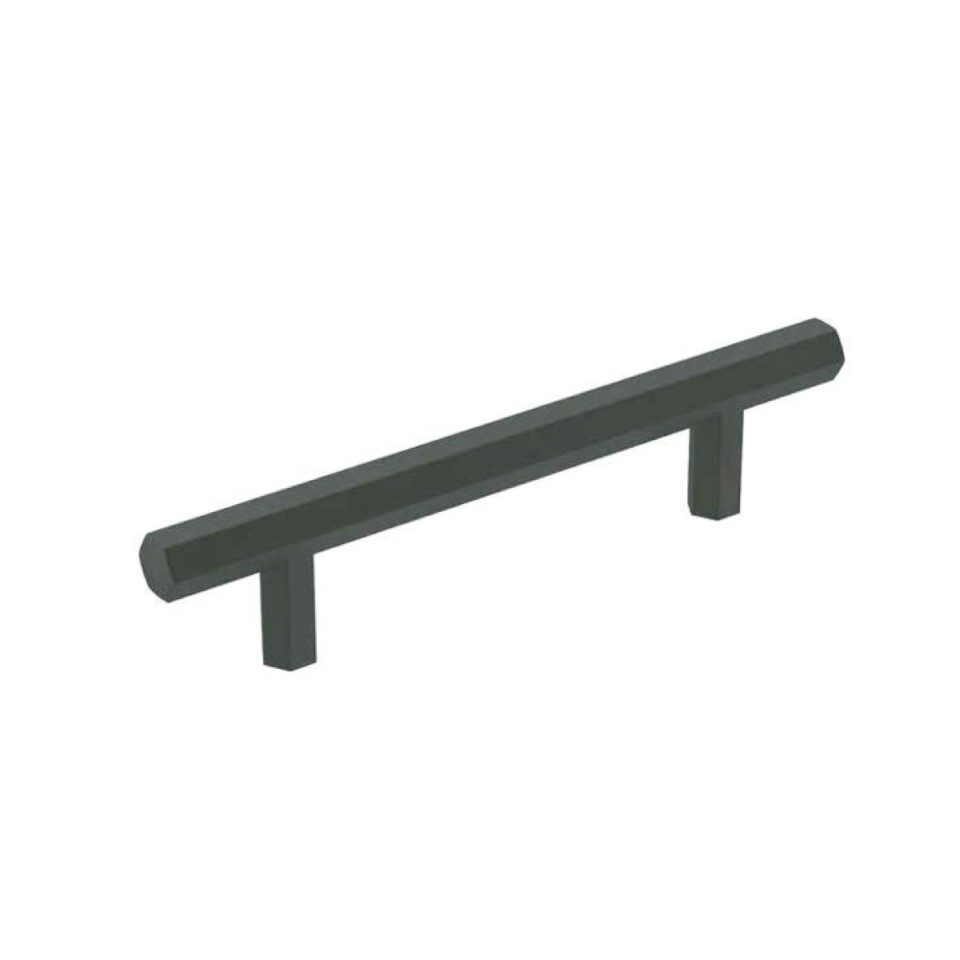 Tirador Hexagonal - Negro Mate