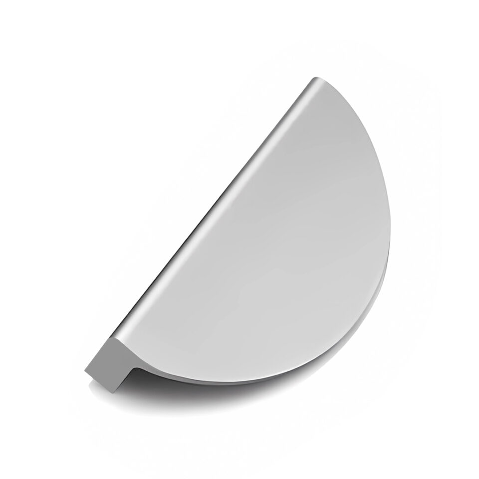 Tirador Media Luna Niquel Satín