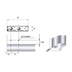 HM73055-BASE-EMBUTIR-PEQUENO-CON-IMAN-Diagrama