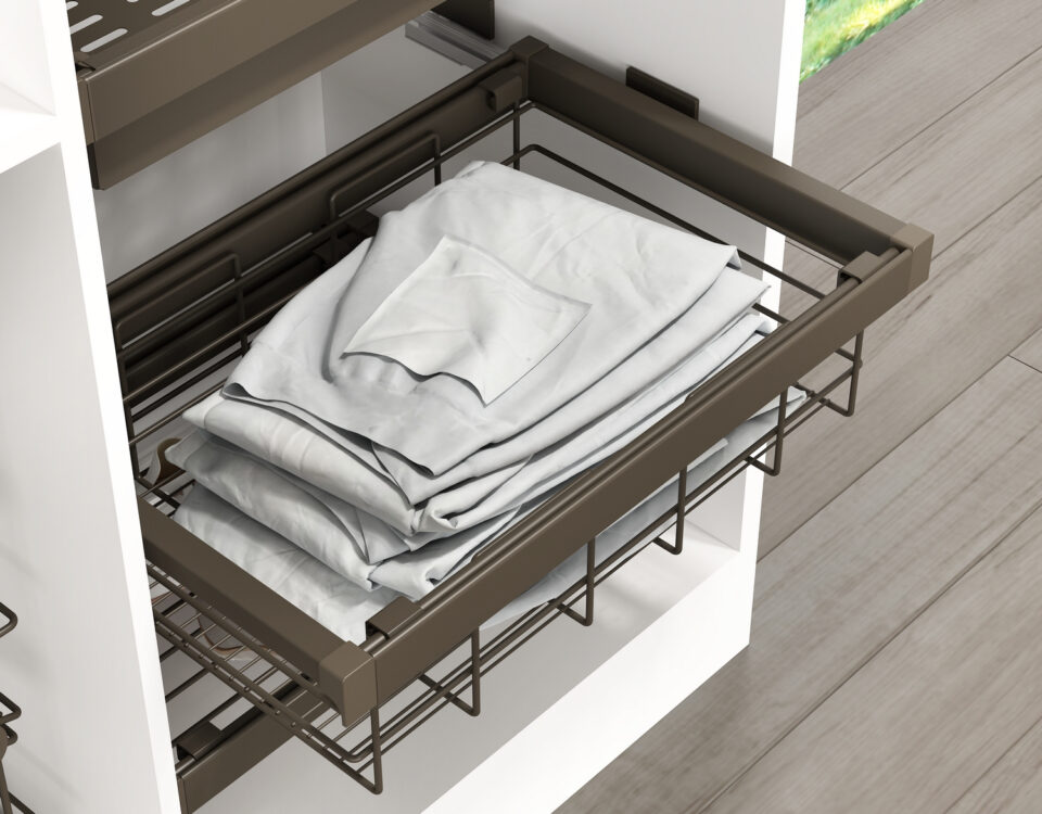 Cesta alambre para marco extraíble